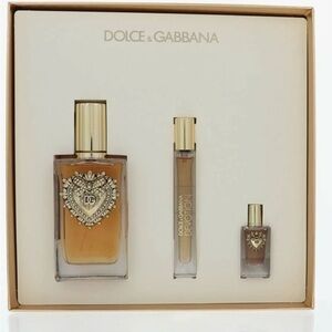 Dolce & Gabbana Devotion Fragrance Trio with Gold Accents